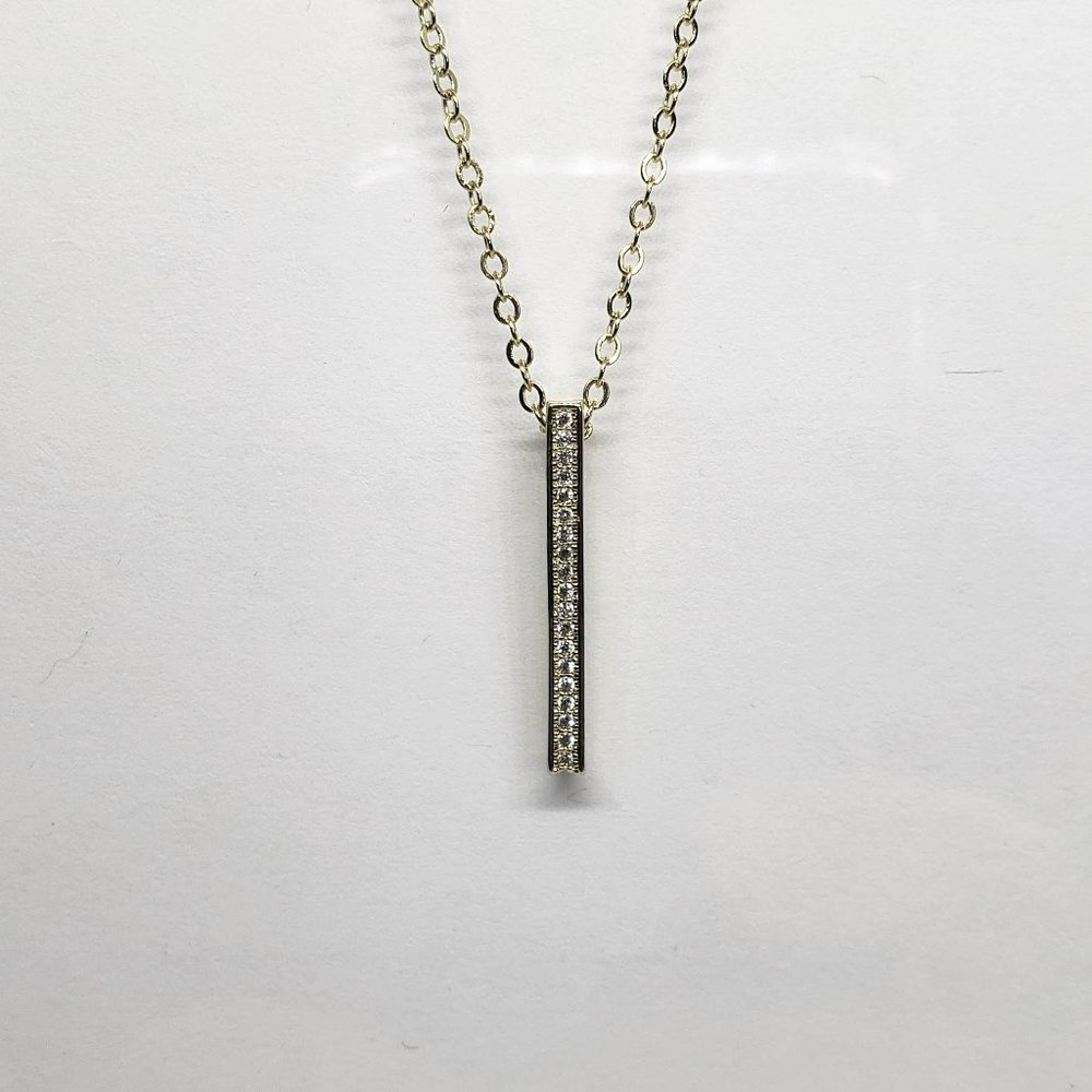 Gold-Tone Bar Necklace 15inch